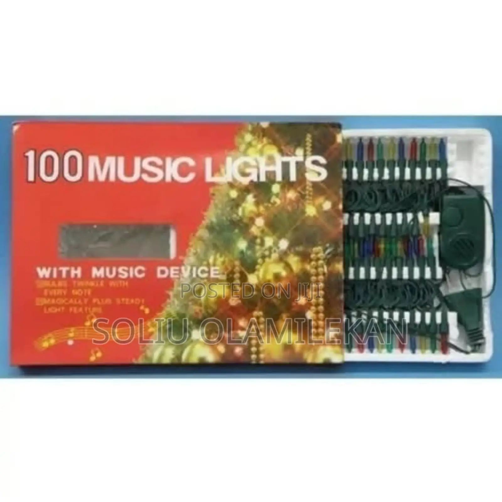 Christmas Lights - 100 Music Lights - Multicolor