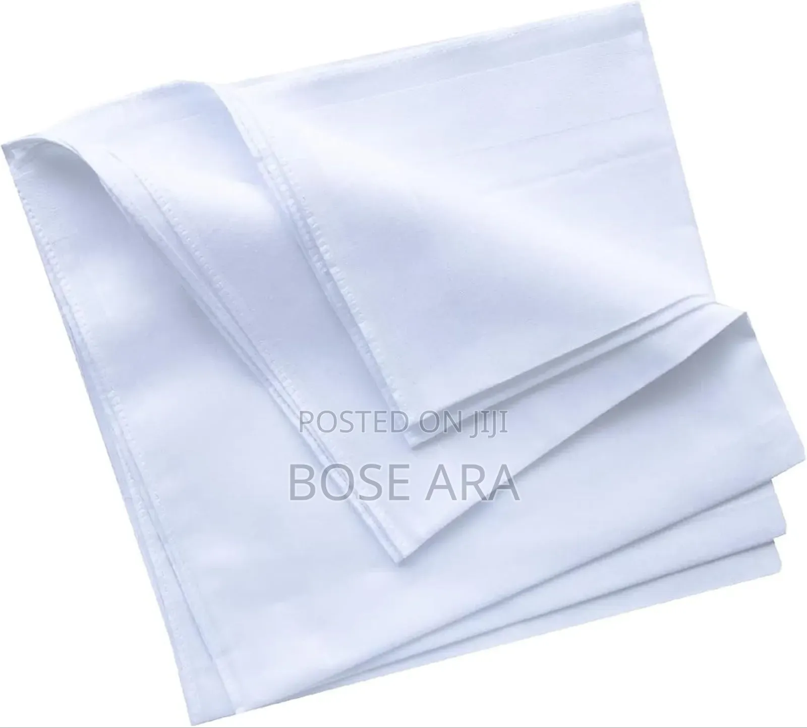 Quality White Cotton Handkerchief - 12-in-1