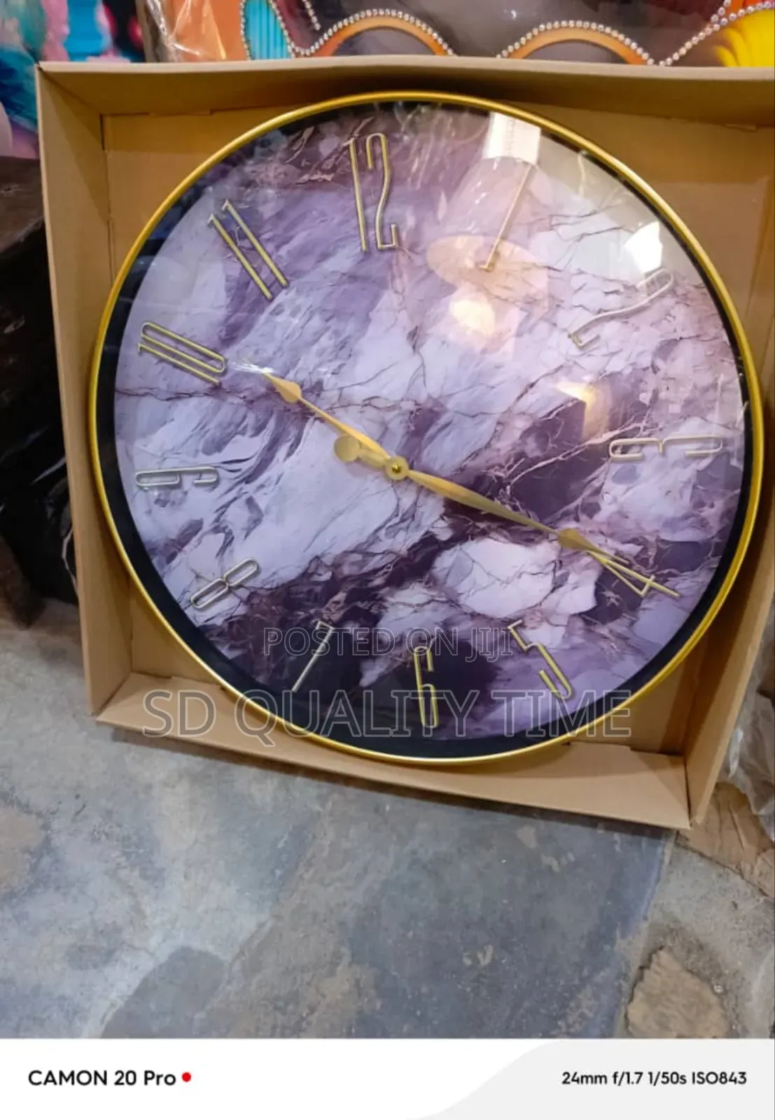 Vintage Circle Wall Clock (50cm)