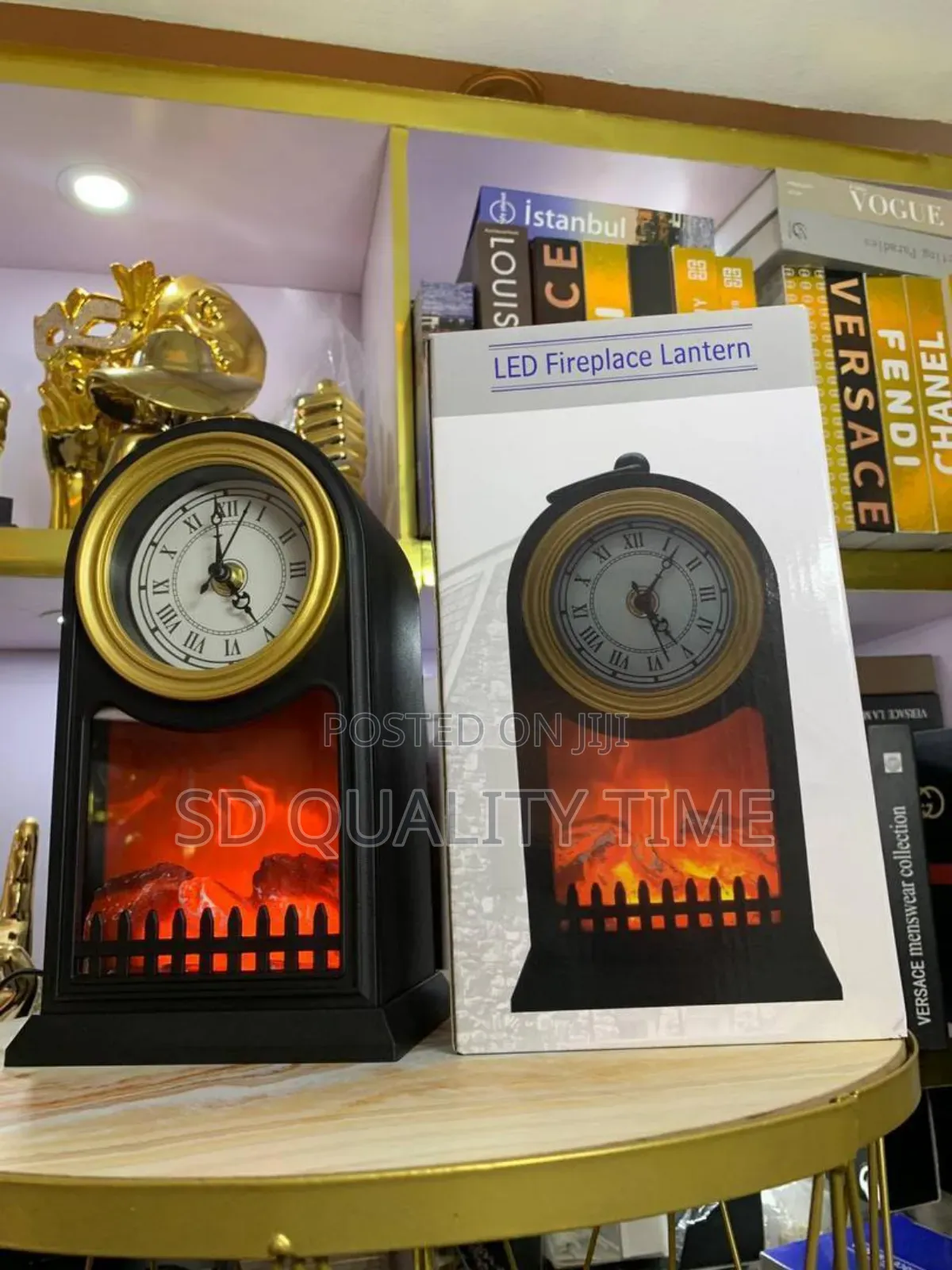 Led Lantern Analog Table Clock