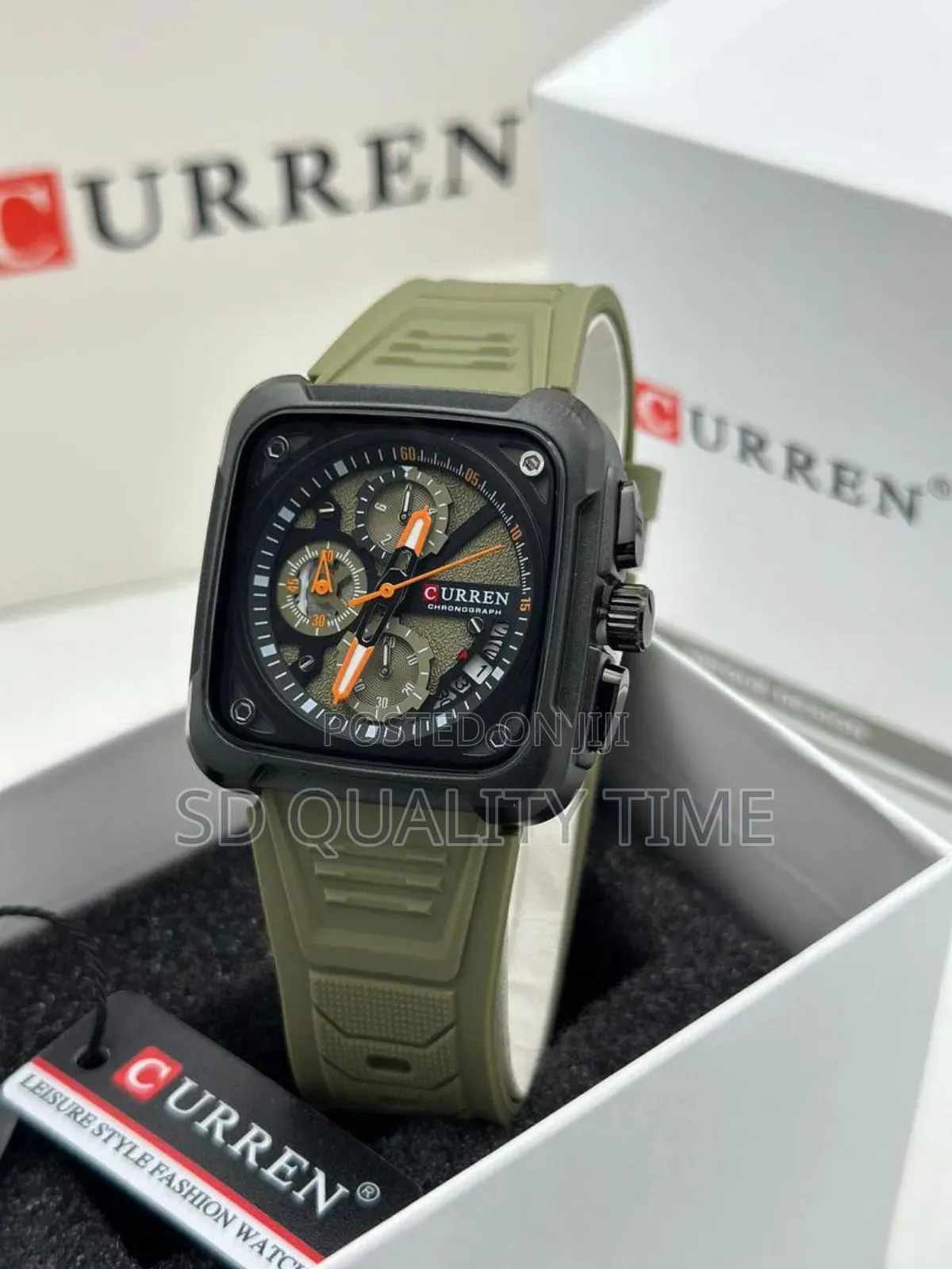 Curren Rubber Chronograph Watch