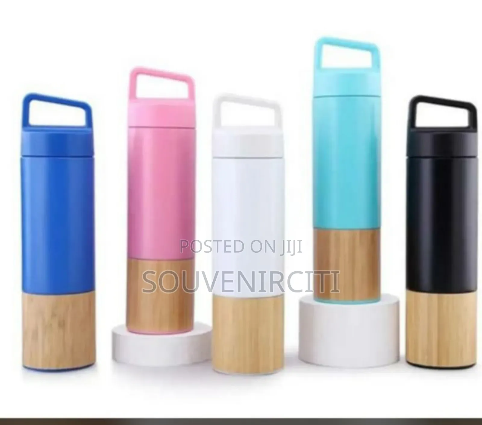 Vacuum Flask With Wooden Base