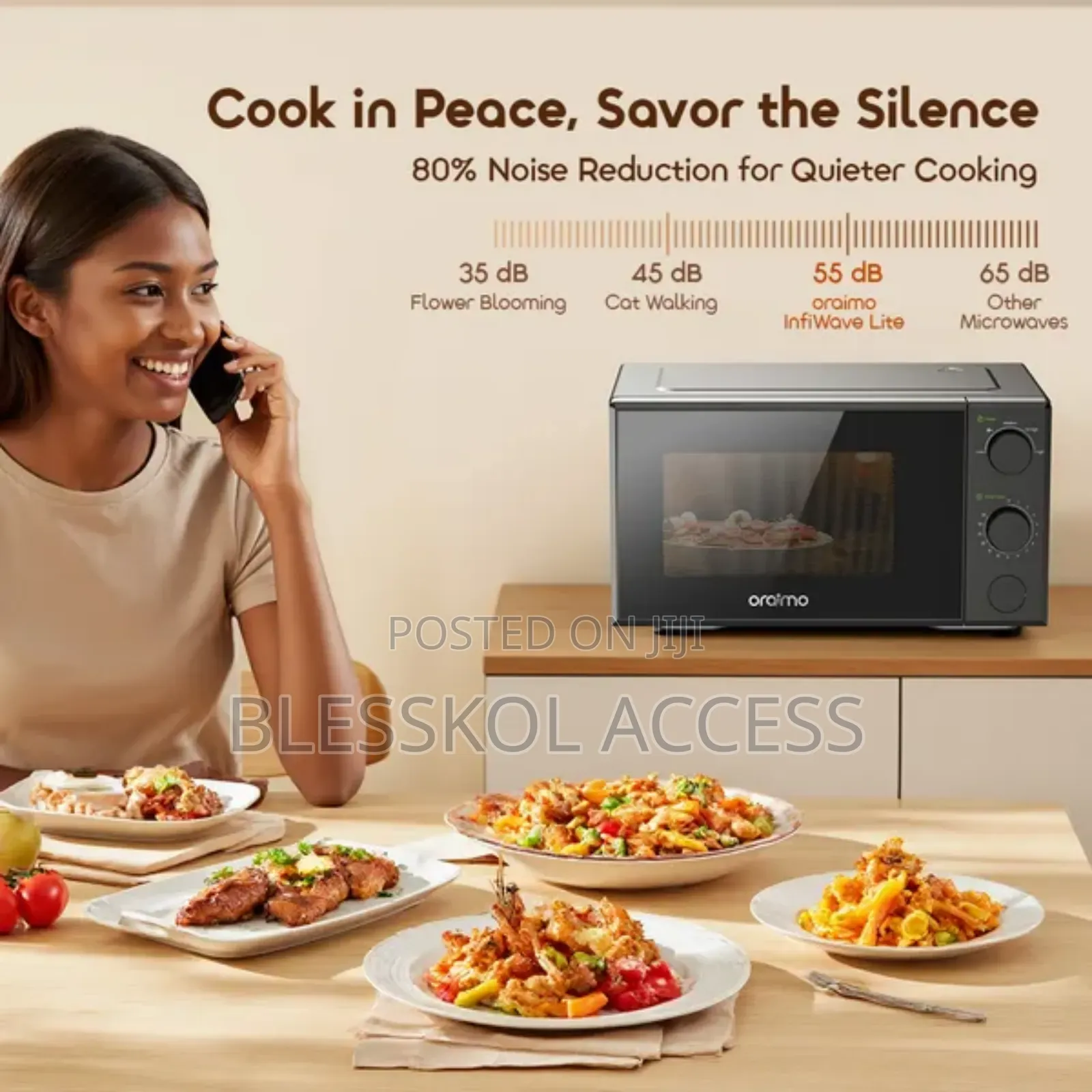 Oraimo Infiwave Lite 20l Low Noise Microwave Oven