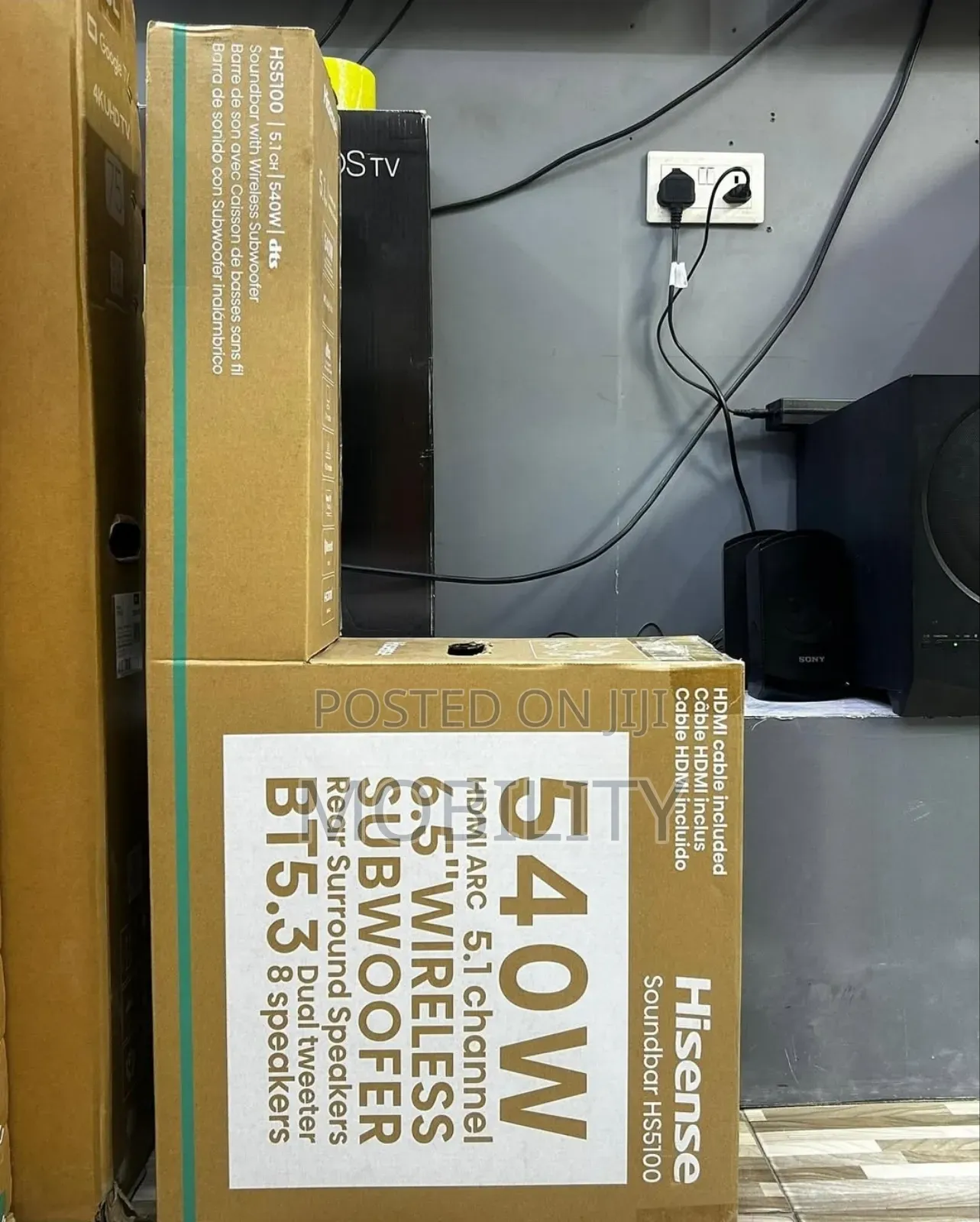 Hisense Soundbar 540watt 5.1 Channel Soundbar With Subwoofer