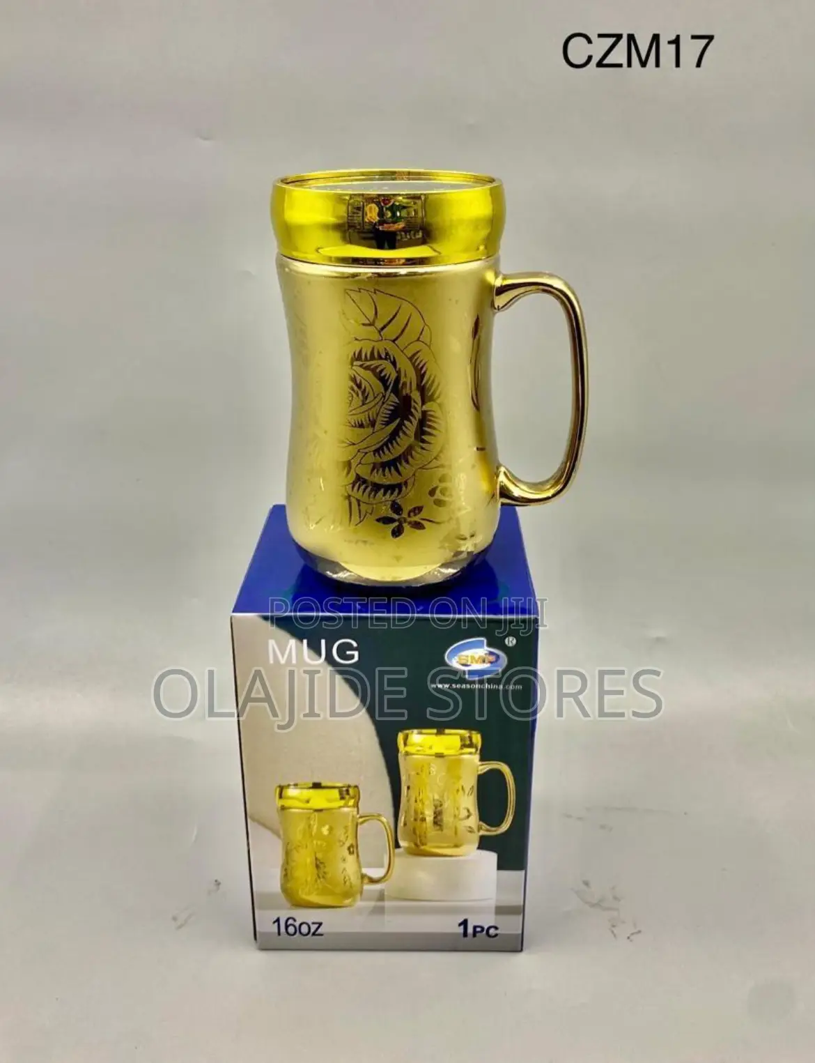 Mirror Mug Gold With Cover