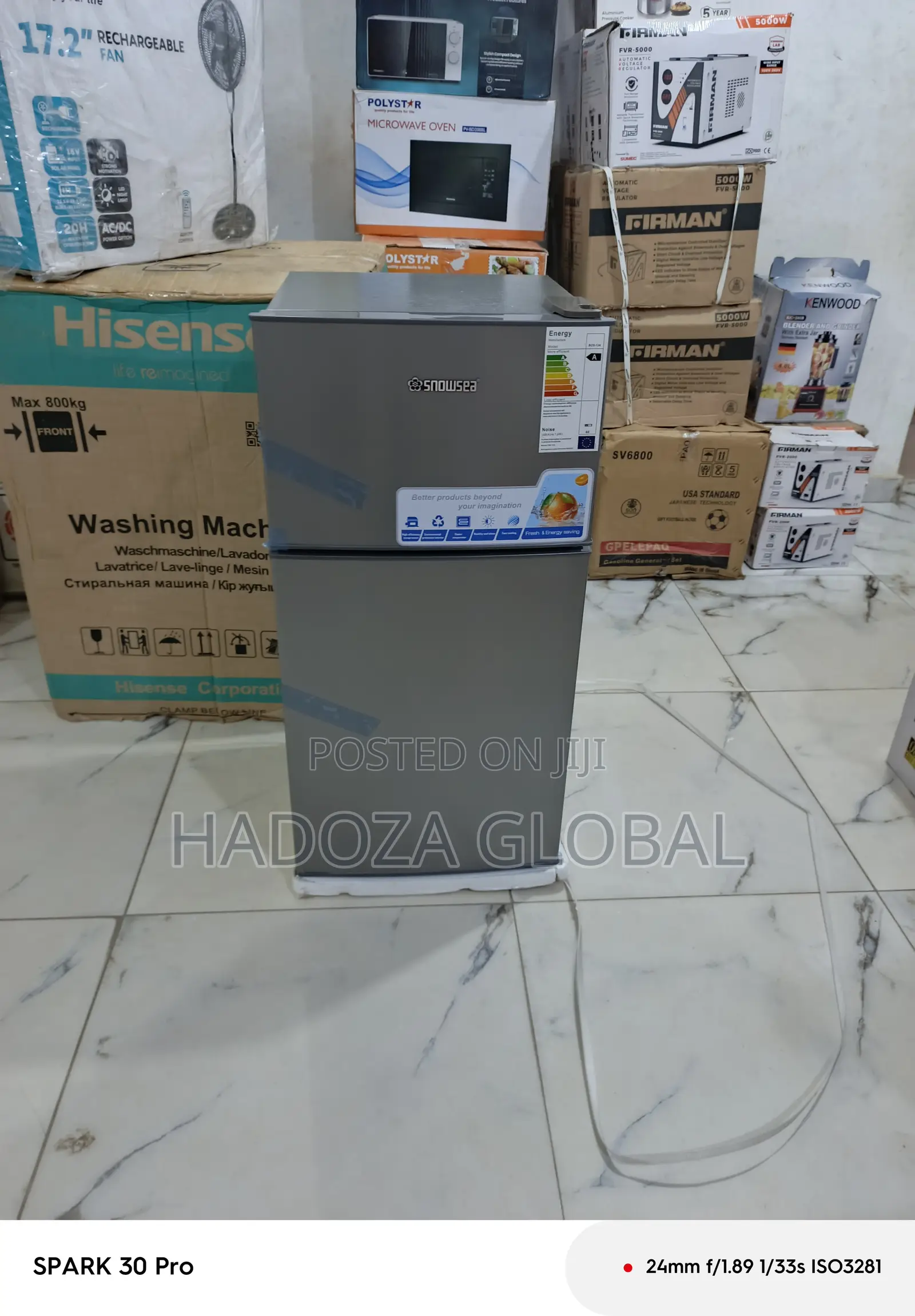 Snowsea Fridge – 136l, Adjustable Shelves
