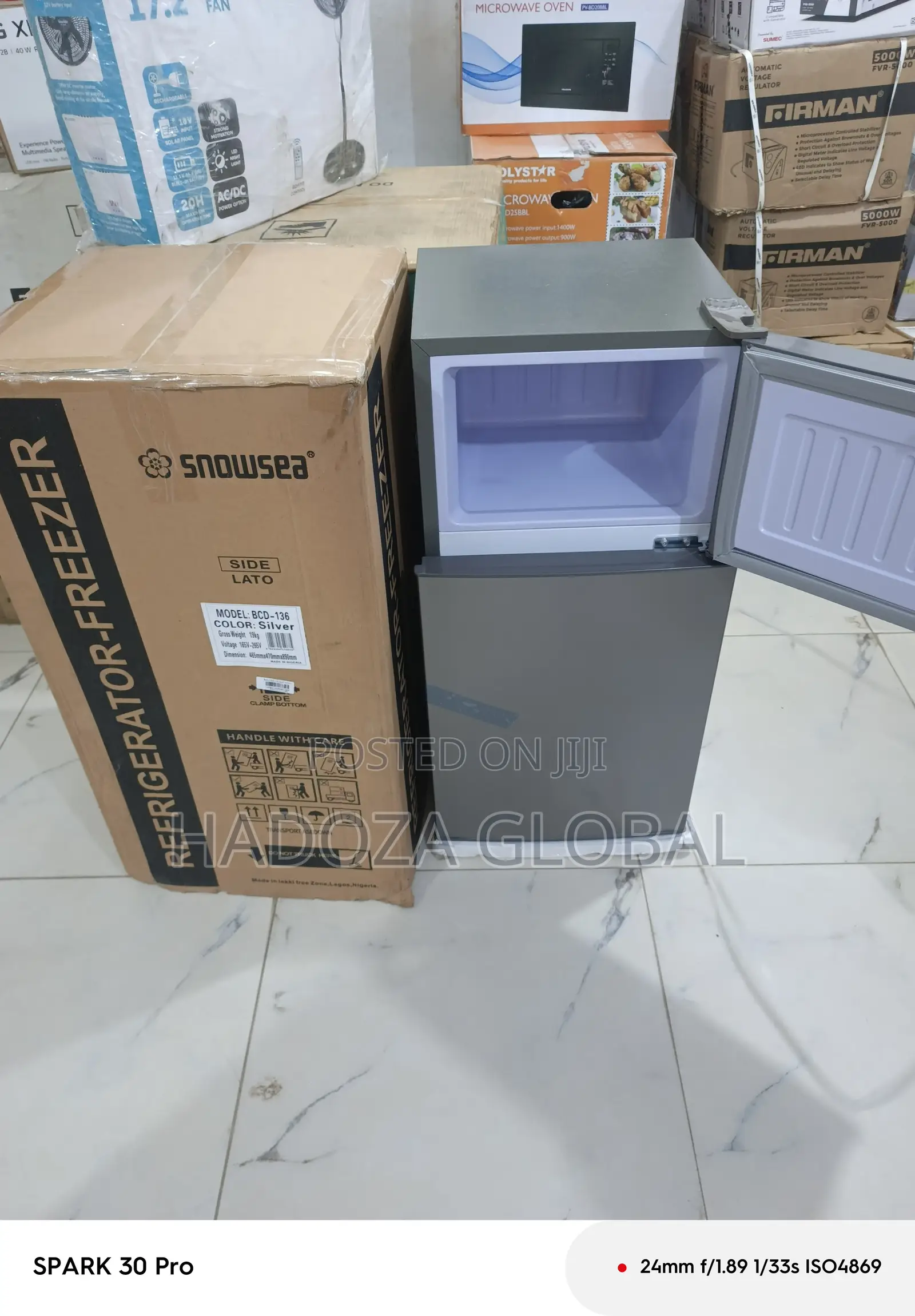 Double Door Snowsea Fridge – Compact Design