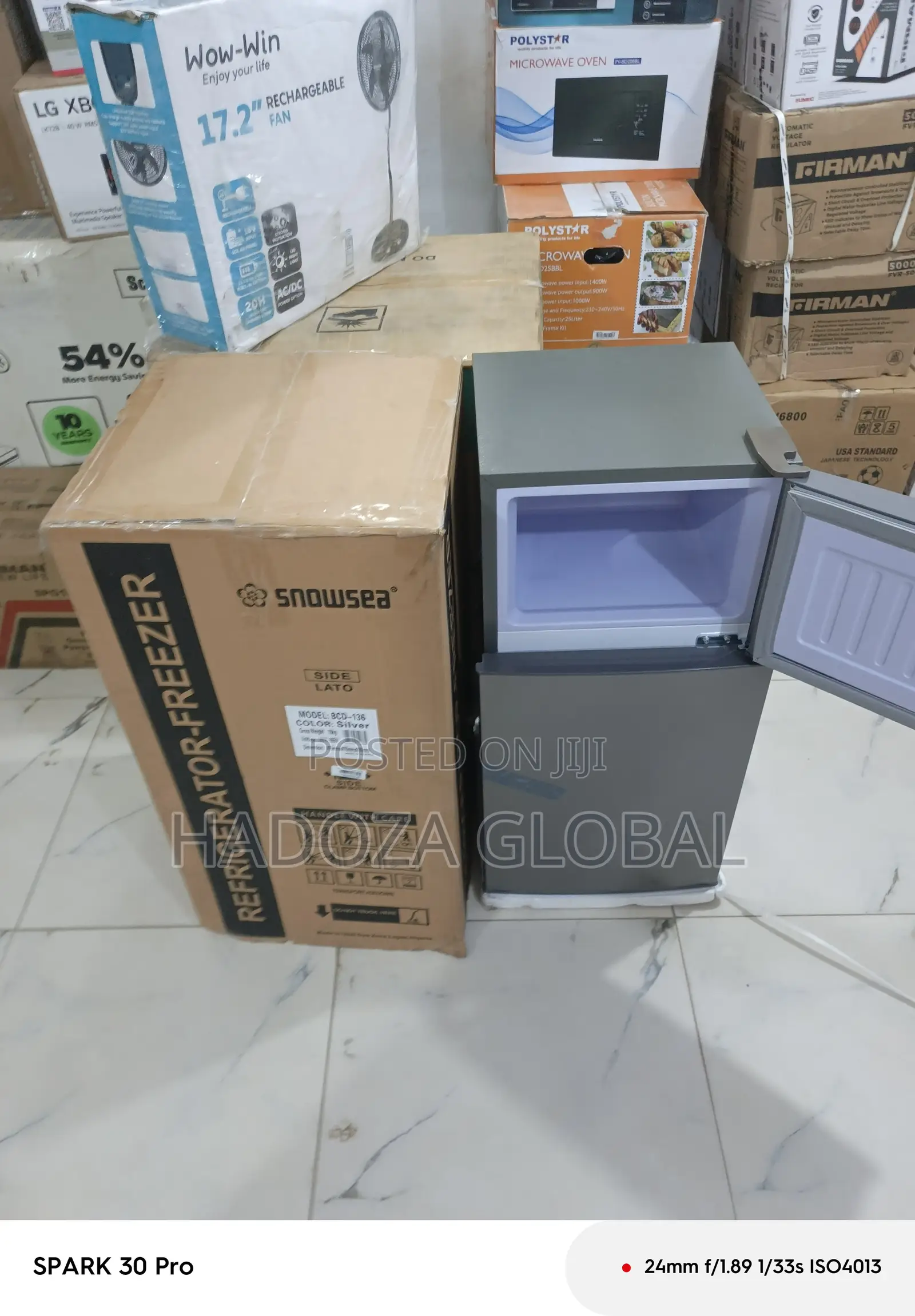 Basic Fridge Model – Snowsea 136l Double Door