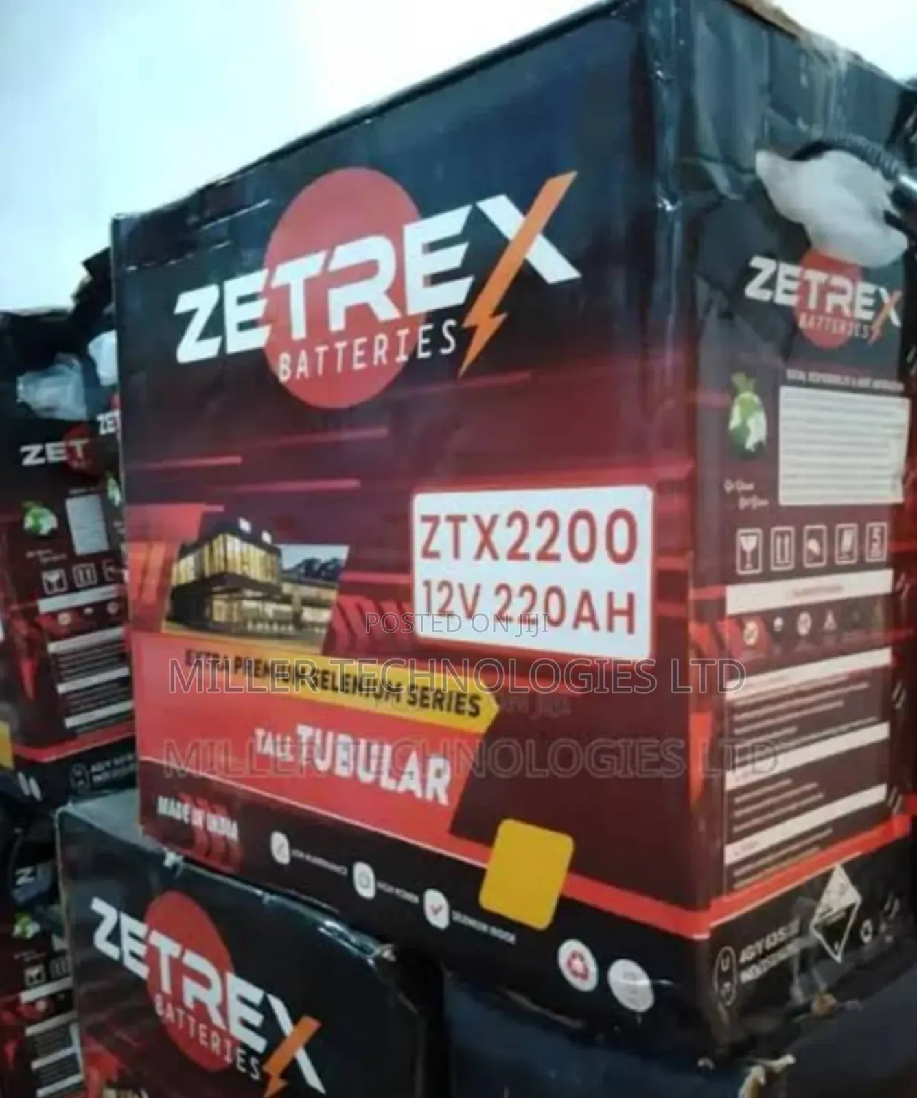 Promo Deal: Zetrex 220ah 12v Tubular Battery