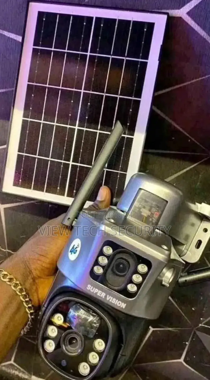CCTV Dual Lens Smart Solar Camera Sim Slot