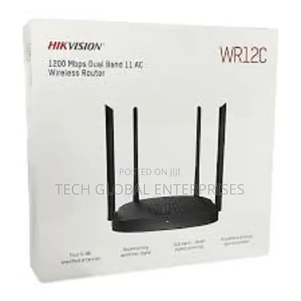 Hikvision Ds-3wr12c(O-Std)/Uk Wifi4 Wireless Router, 5ghz