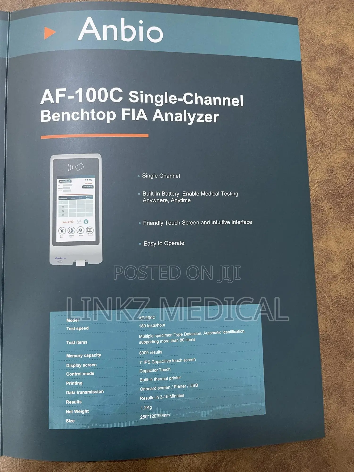 Fluorescence Immunoassay (Fia) Analyzer Af100c