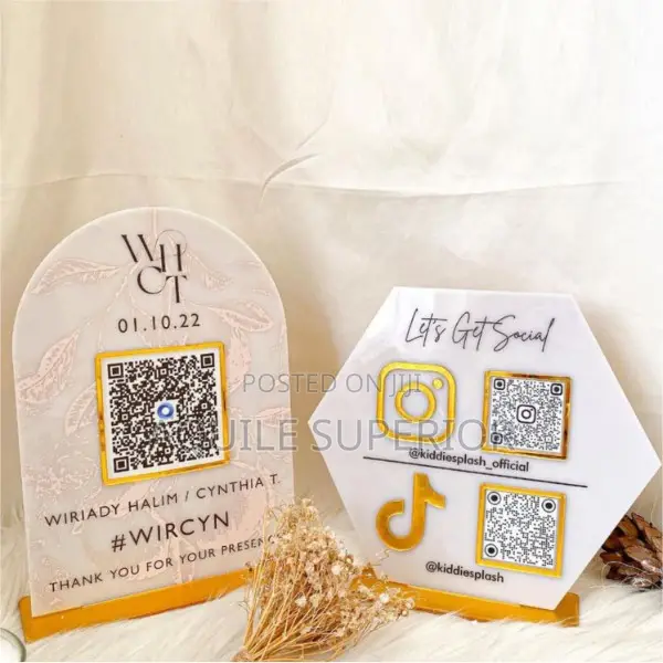 Acrylic Table Top Branding