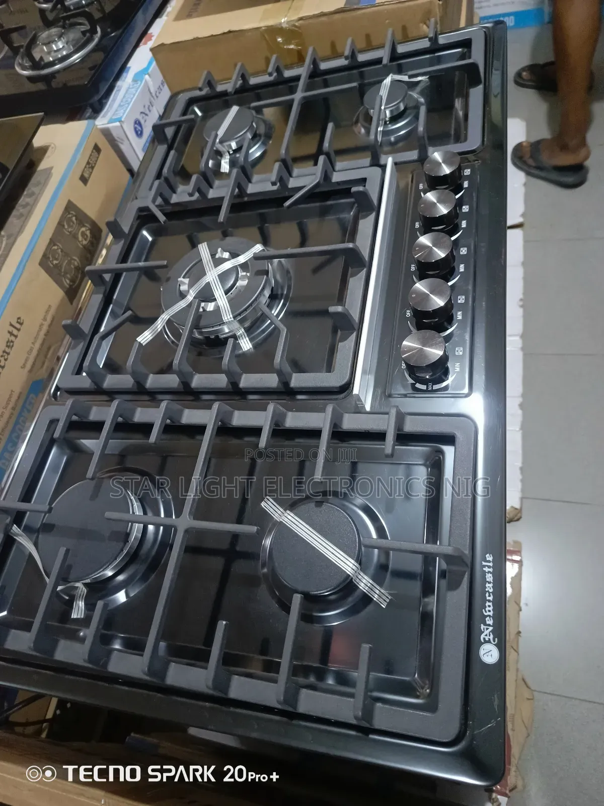 5 Gas Burners Built-in Stainless Newcastle