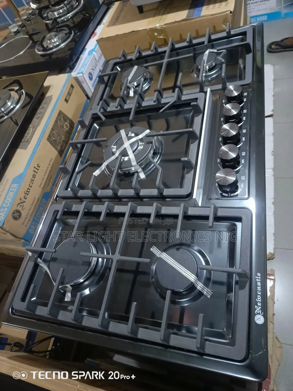 5 Gas Burners Built-in Stainless Newcastle