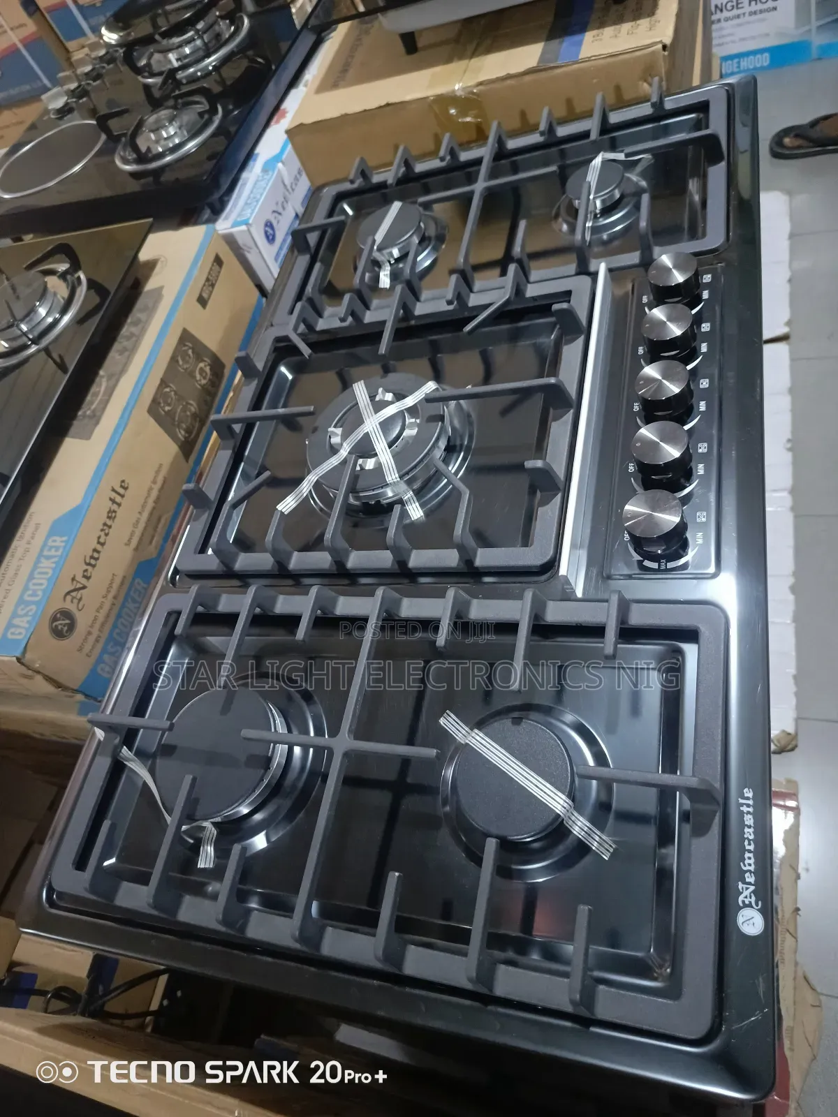5 Gas Burners Built-in Stainless Newcastle