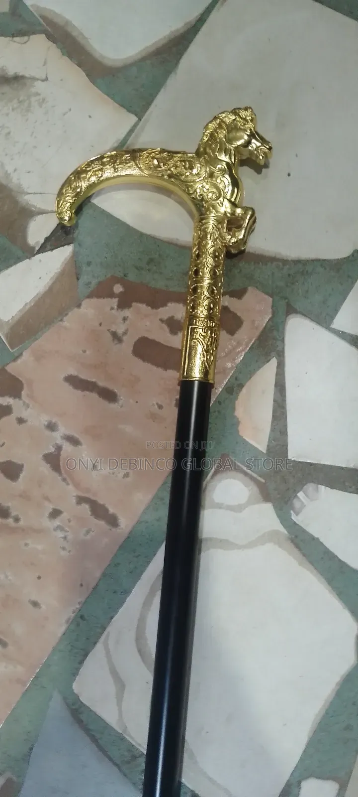 Golden Luxurious Wedding Walking Stick Chieftaincy Walking Stick