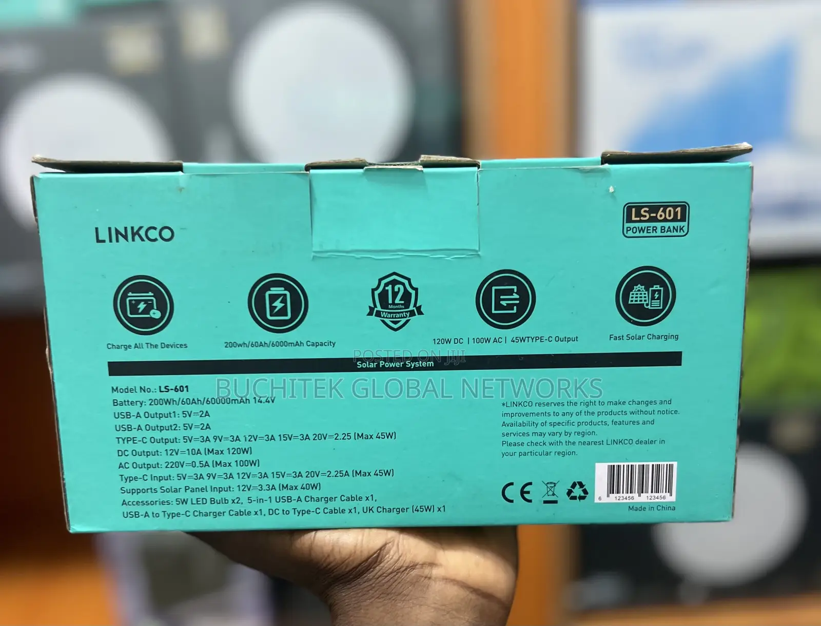 Linkco 60,000mah 200watts Mini Laptop Power Bank