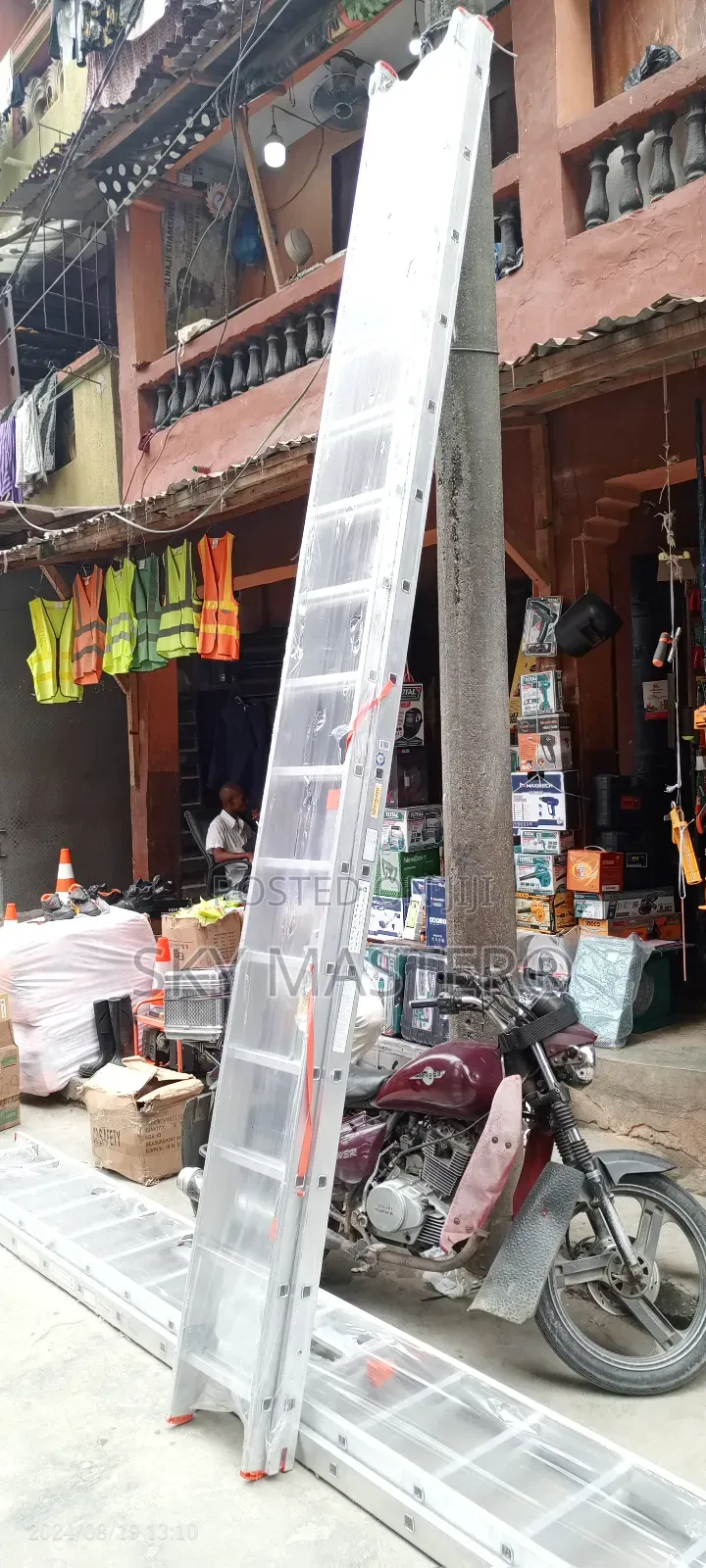 15 By 2 Heavy Duty Aluminium Extension Ladder (Made In Turkey)