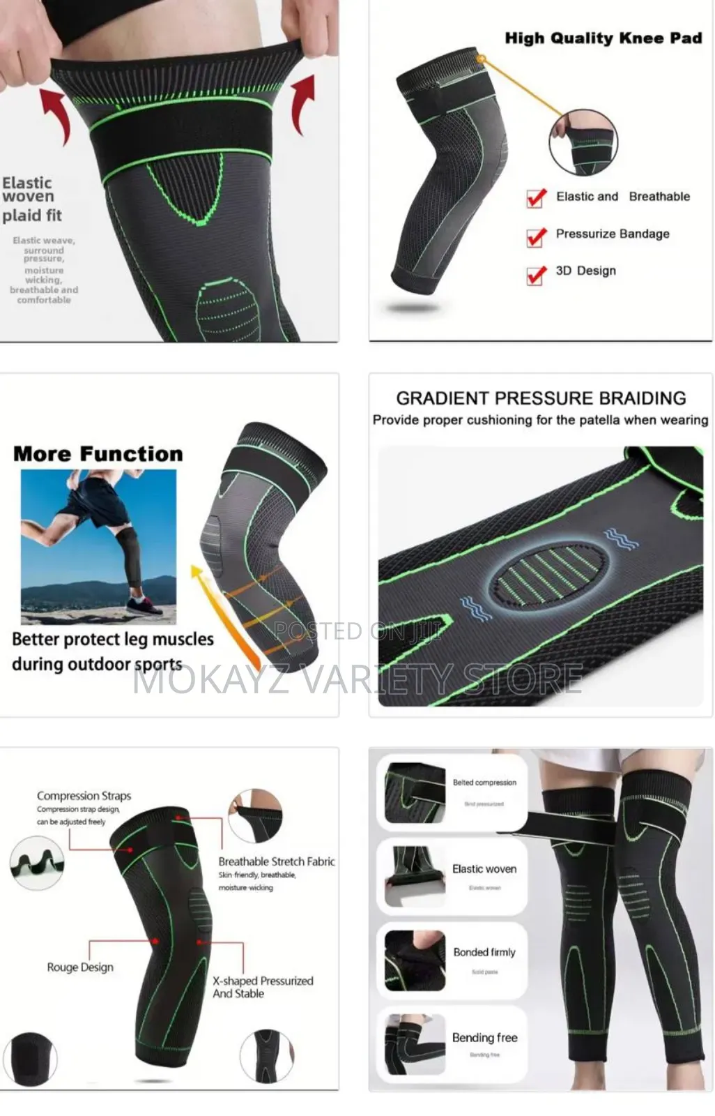 High Quality Long Arm/Knee Brace Sleeve Support (Knee Support )