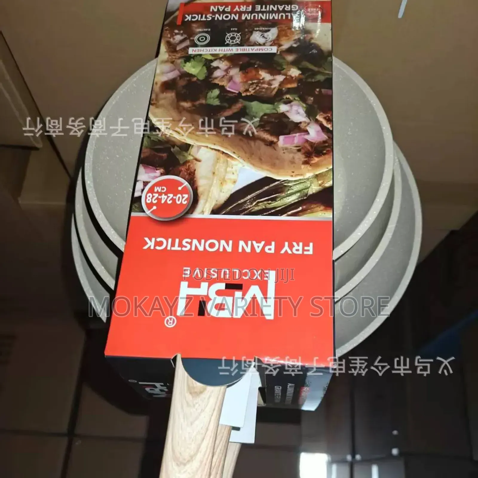 3pcs/Set MBH High Quality Nonstick Wok Fry Pan Set (Sizes: 20+24+28cm