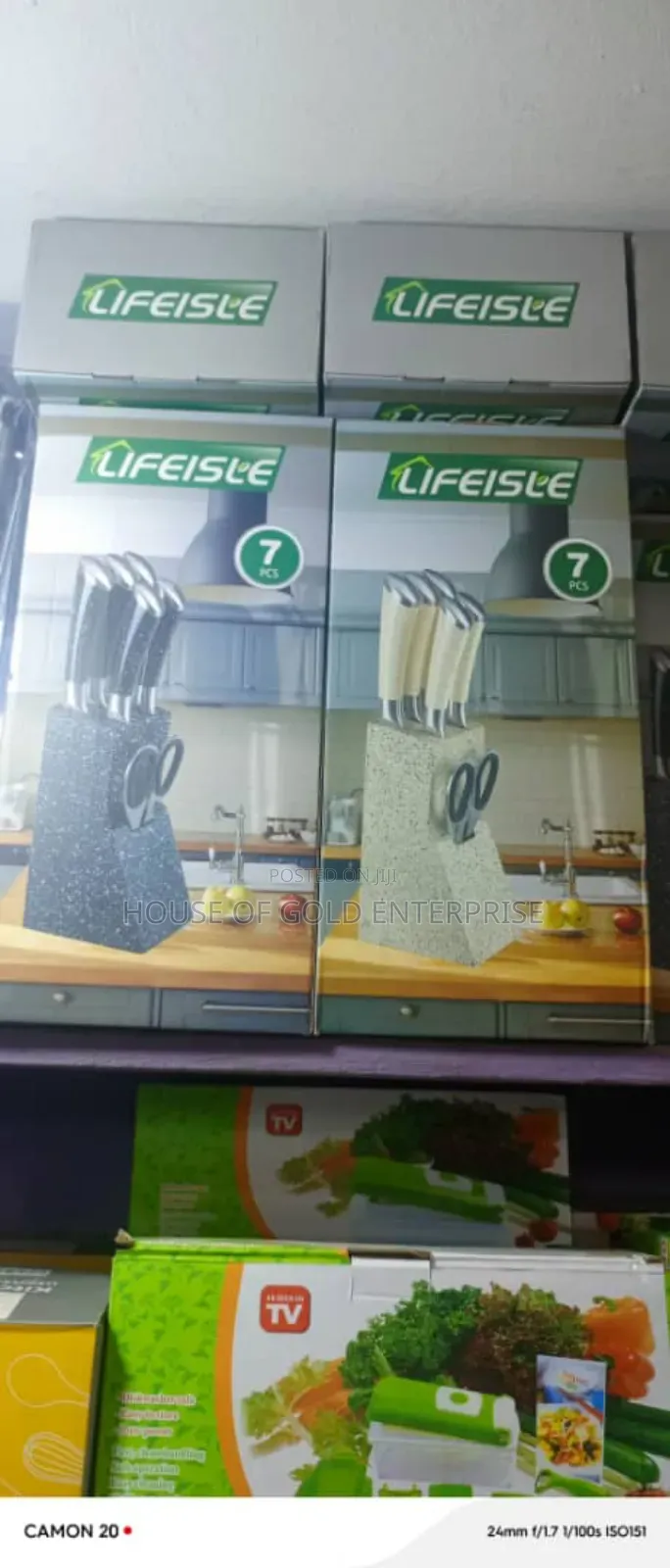 7-Piece Kitchen Knife Set by the Brand Lifeisle