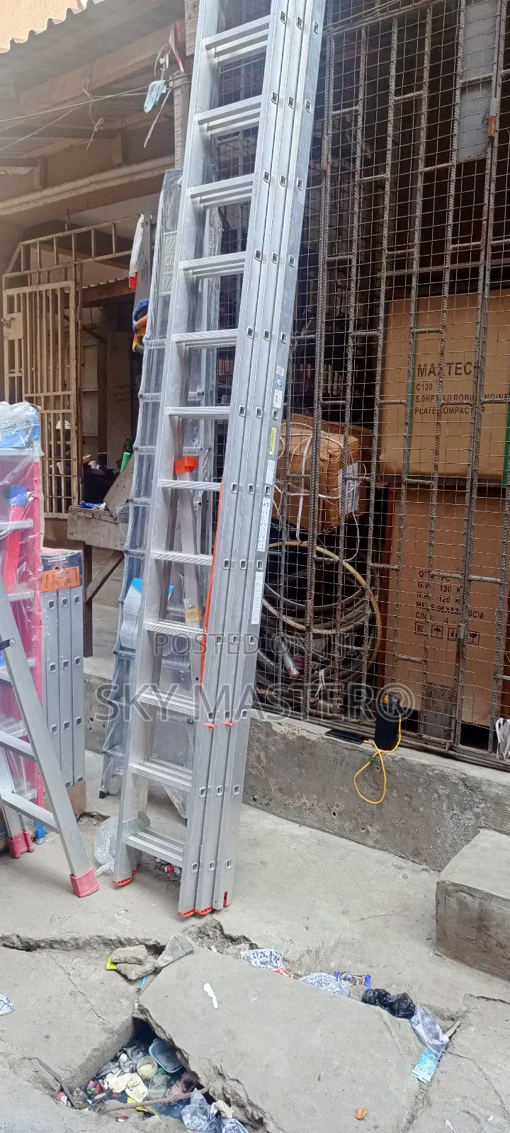 15by3 Heavy Duty Aluminium Extension Ladder (Made In Turkey) 45feet