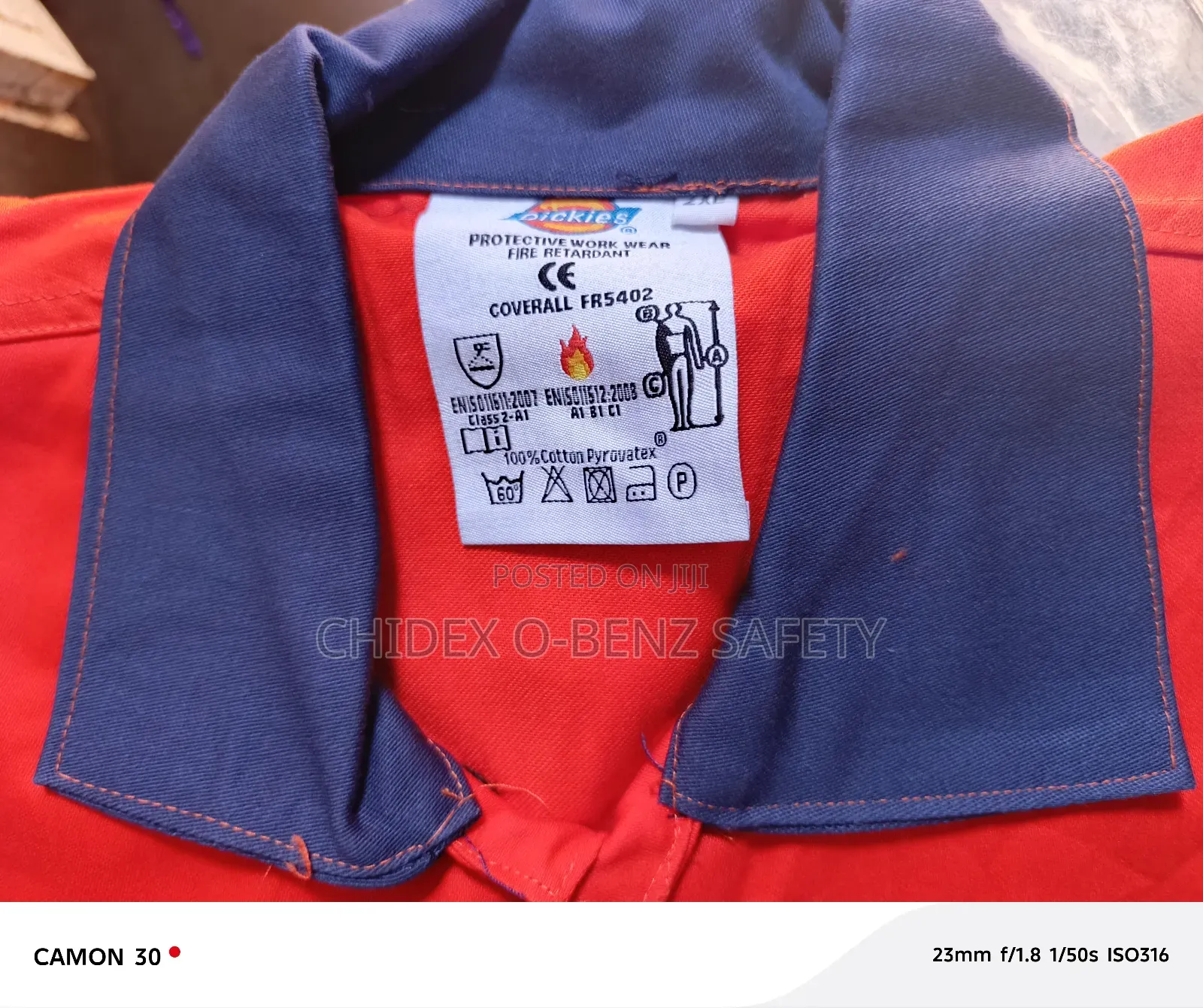 Combination Fire Rated Suit Top And Trouser