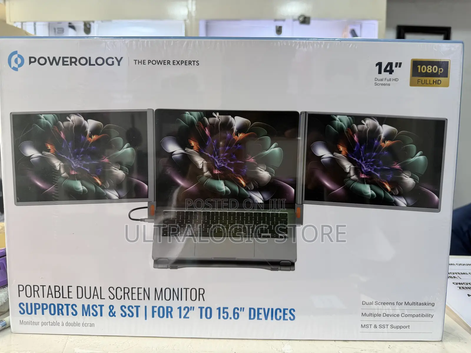 New Powerology Dual Screen Portable Monitor