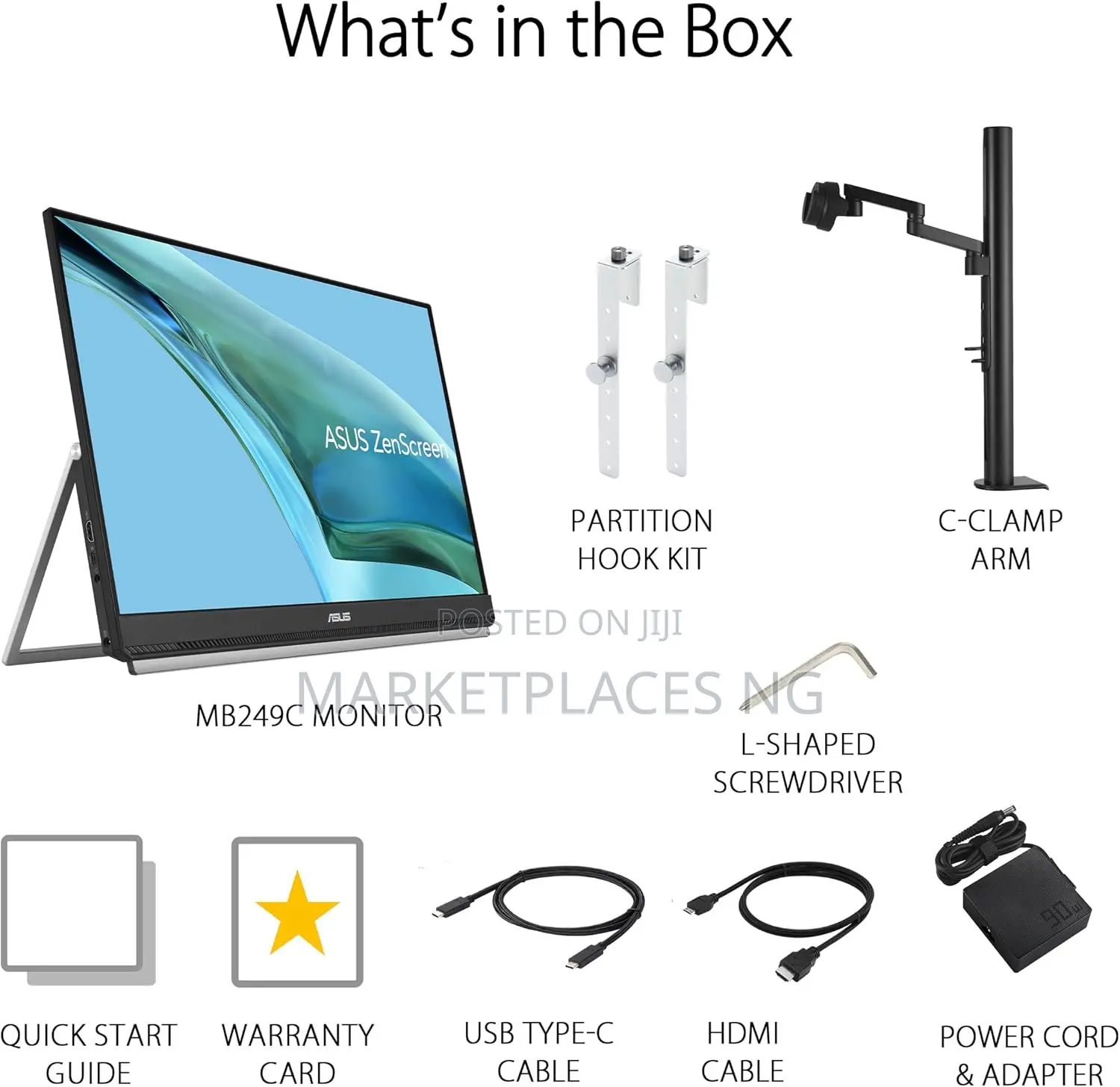 Asus Zenscreen 24 Inch Full Hd Portable Monitor - Mb249c