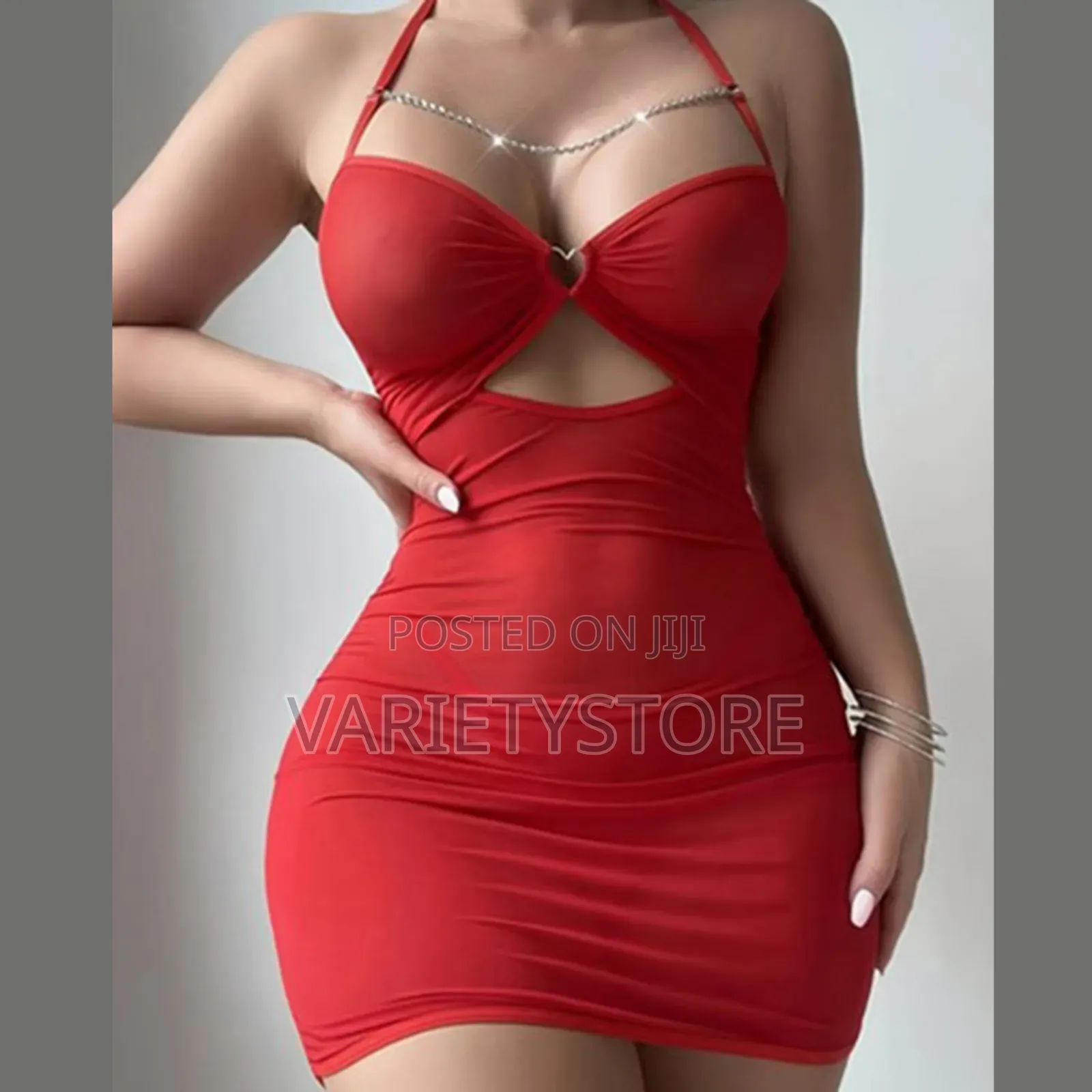 Women See Through Mesh Dress With Thong G-String 2 PCS Set