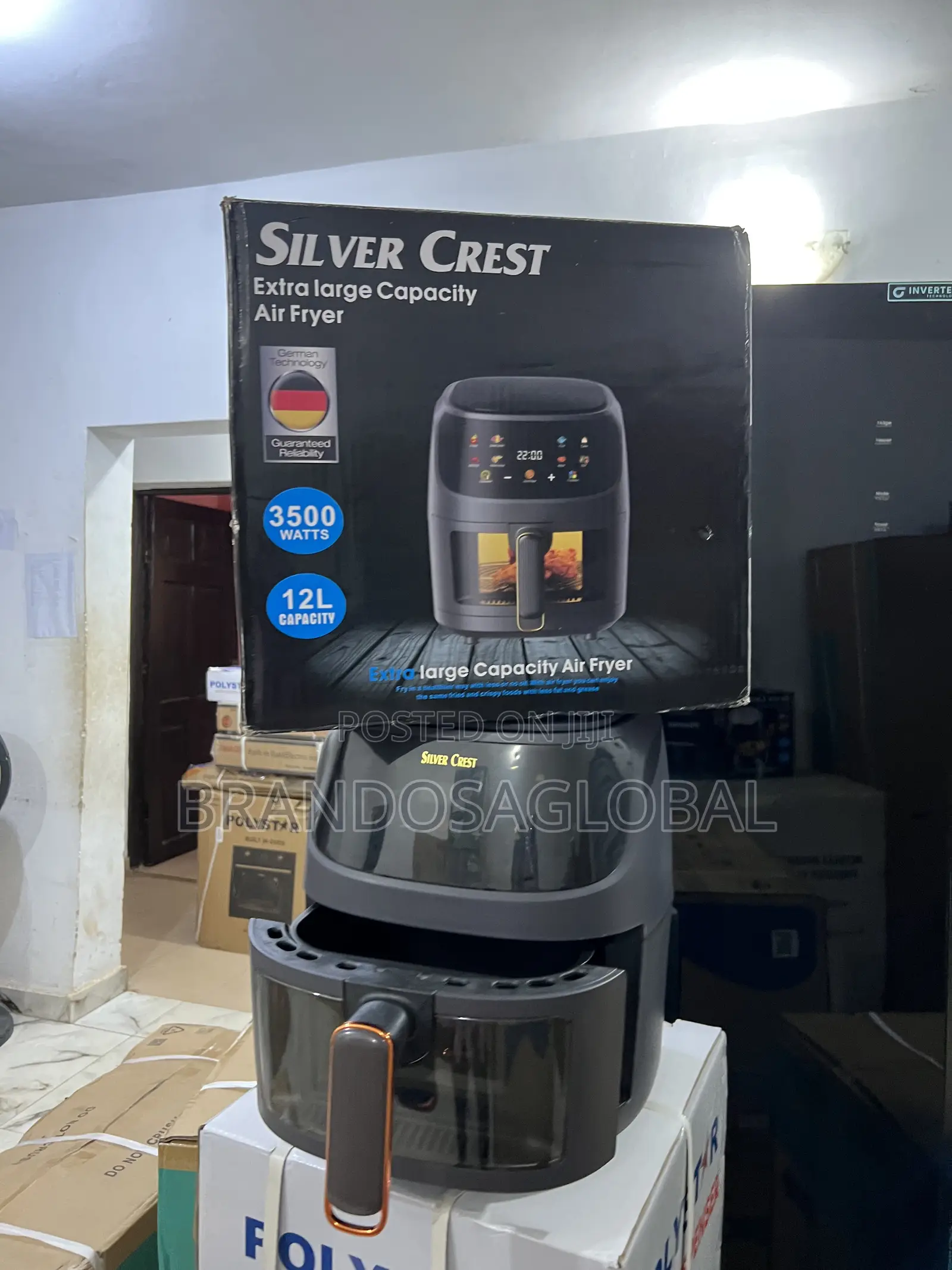 Silvercrest 12l Family Air Fryer – Non-Stick, Durable Fast Heat