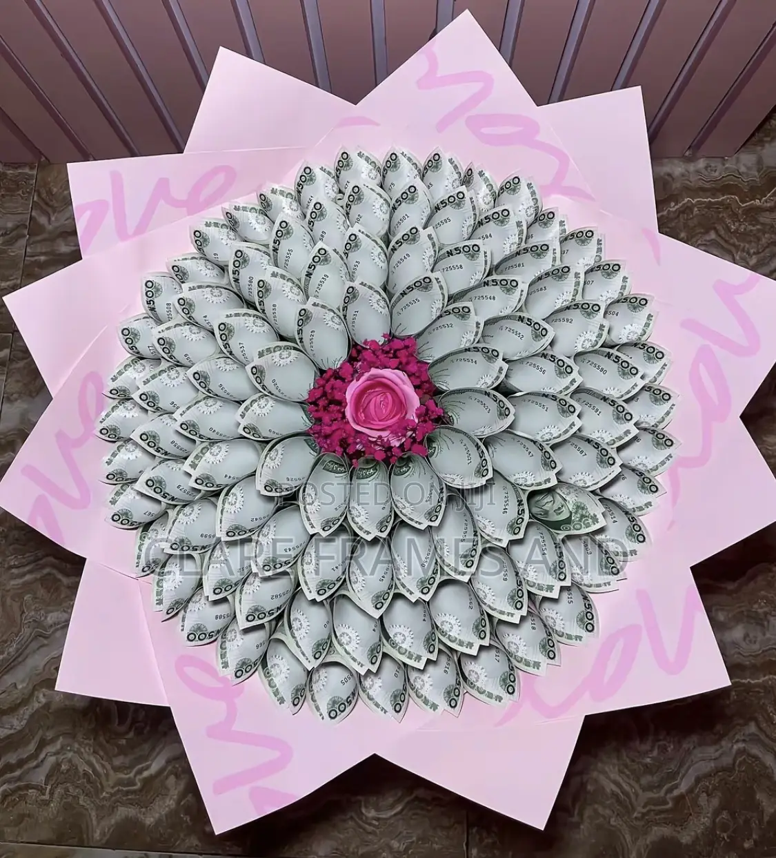 Handcrafted Money Bouquet