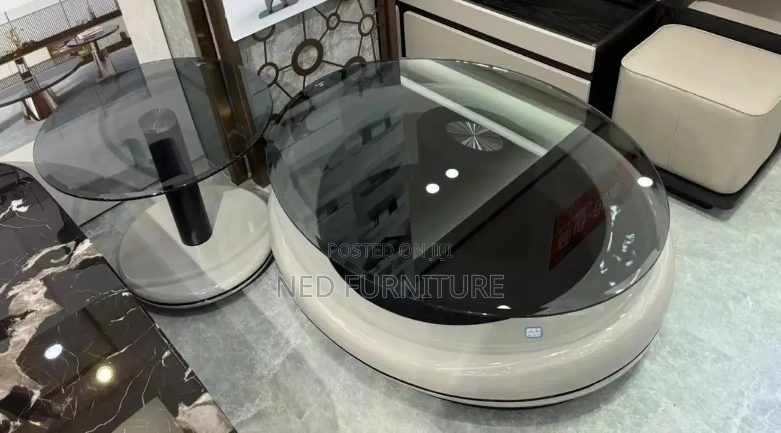 Tempered Glass Center Table Set