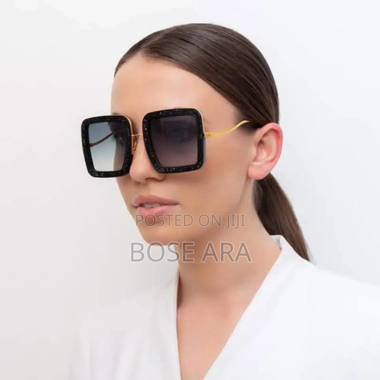 Ladies Sunshade Eye Glasses With Glass Case