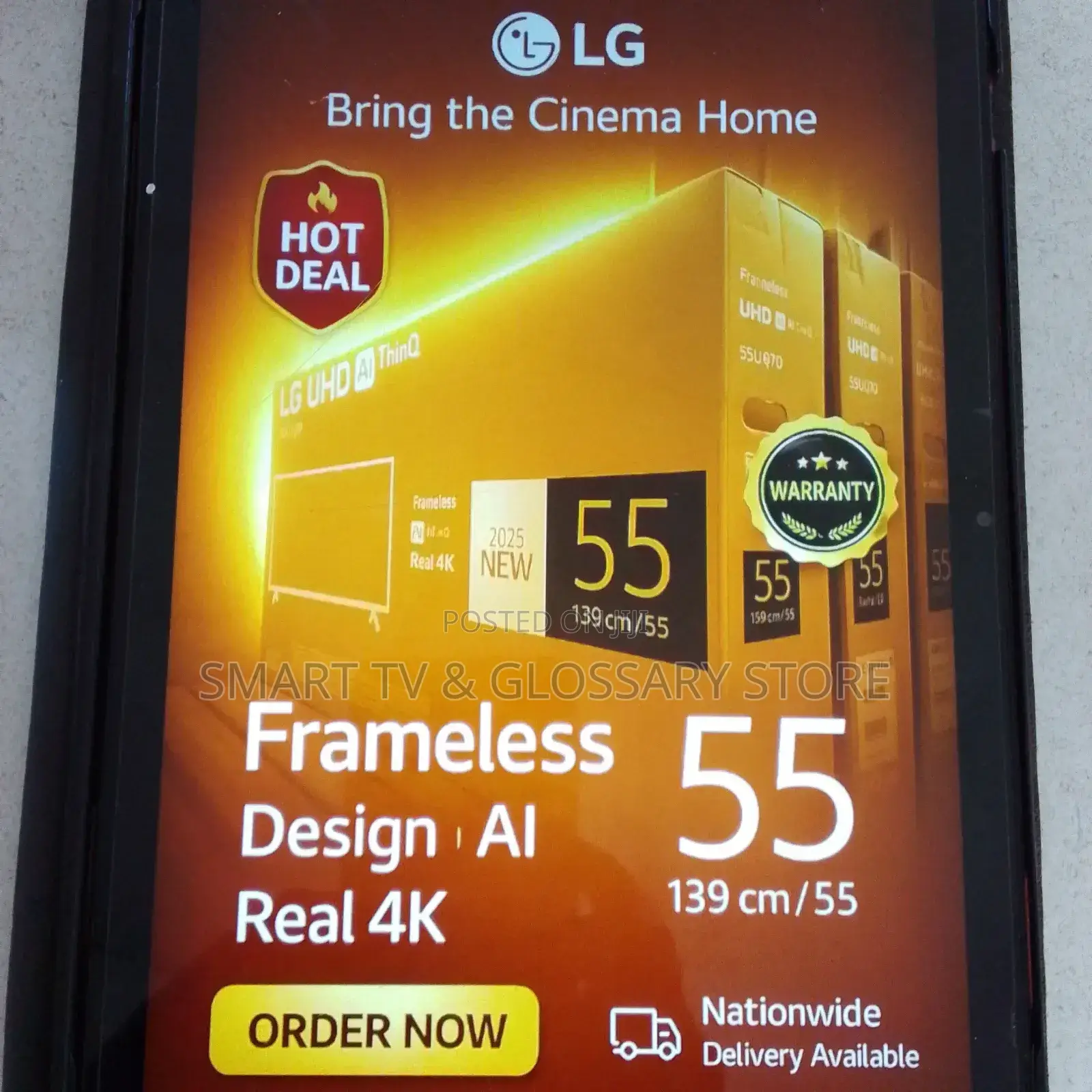55 Inches Lg Sleek Android Tv Ai Thinq
