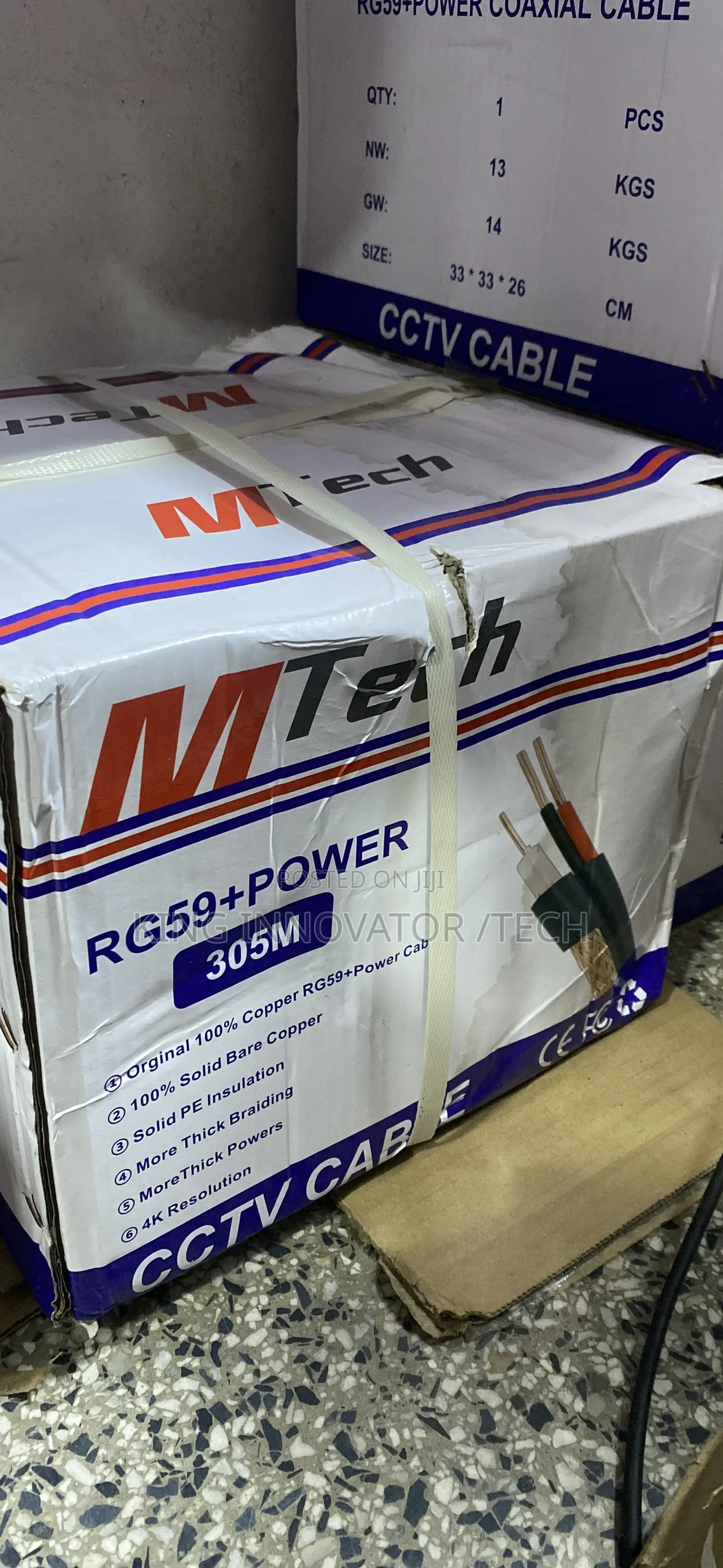 Rg59+Power Coaxial Cable 305m
