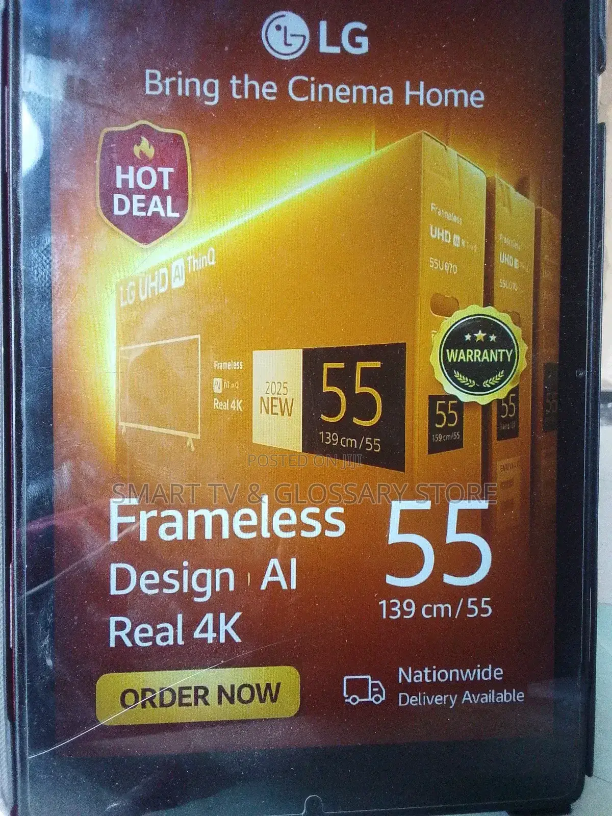 55 Inches Smart Tv With Ultimate Gameplay, True Cinema Experience