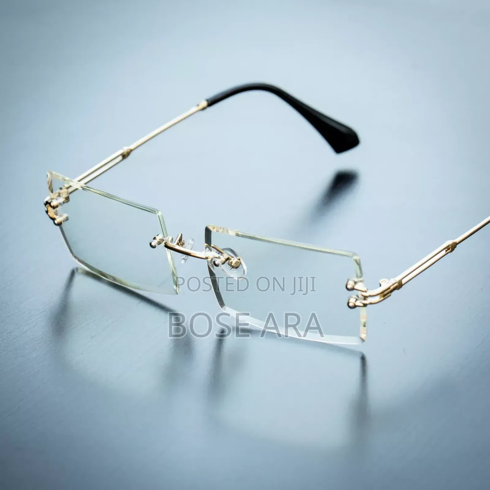 Designer Eye Glasses Frameless Unisex Eye Glasses With Glass Case