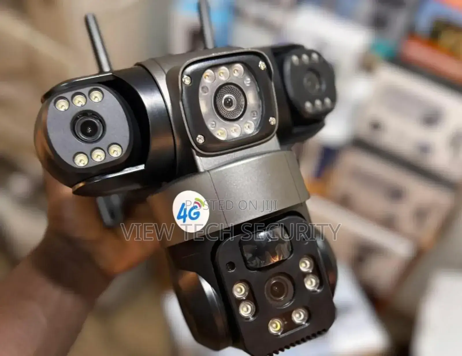 Triple Lens CCTV Solar Camera