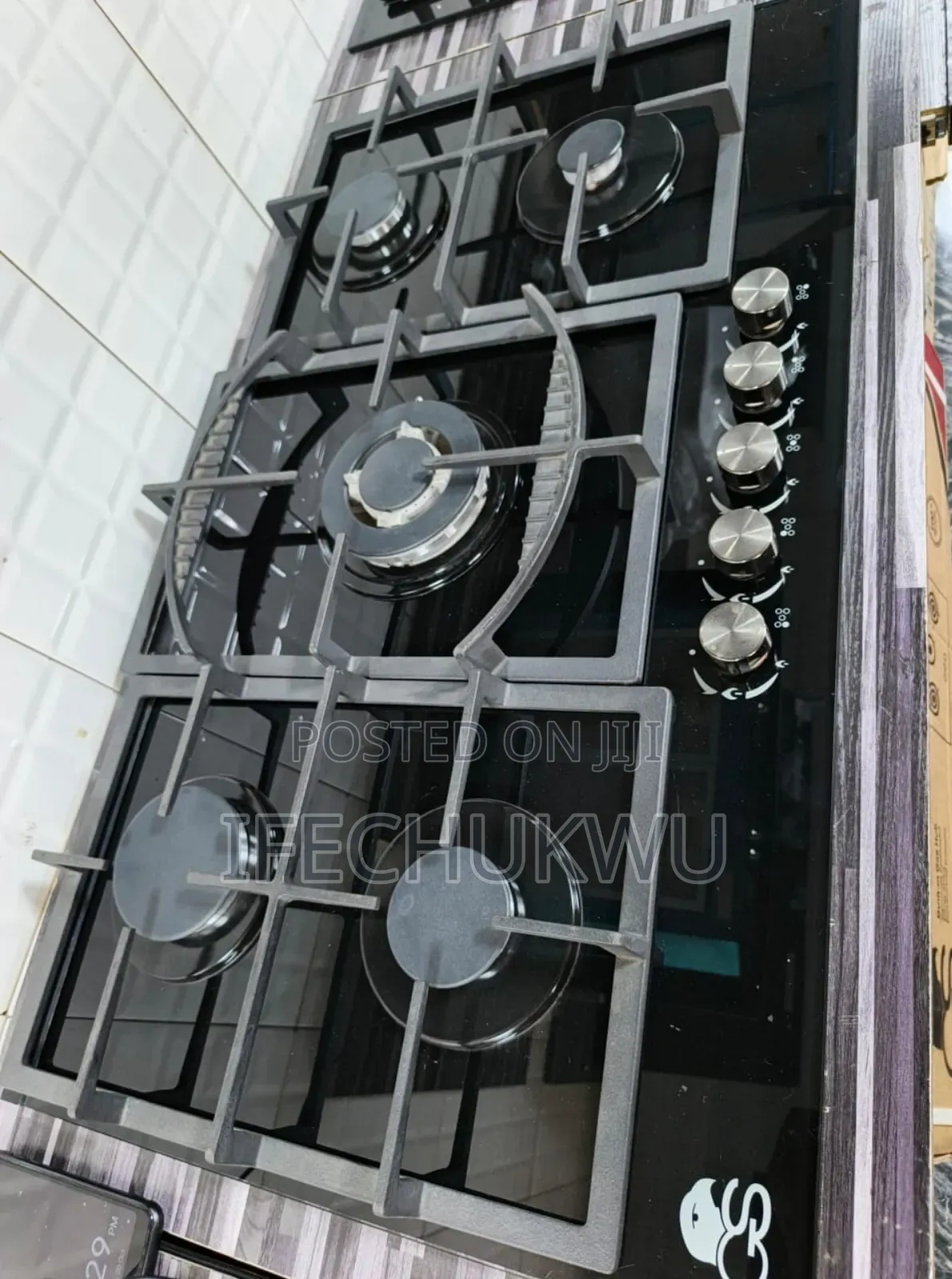 Original Gs Made in Turkey Cast Iron Built-in 5 Burners Gas Cooker