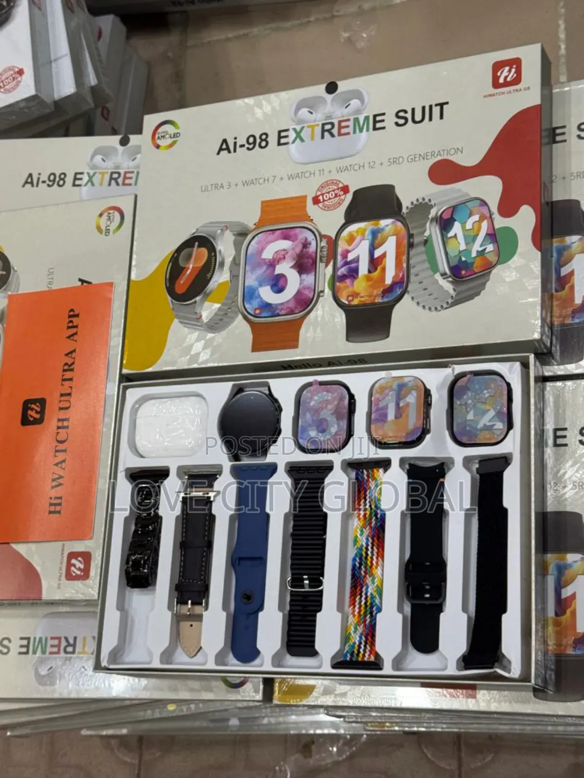 Ai-98 Extreme Suit Ultra 3, Watch 7, 11, 12, Airpod Bt Smartwatch Set