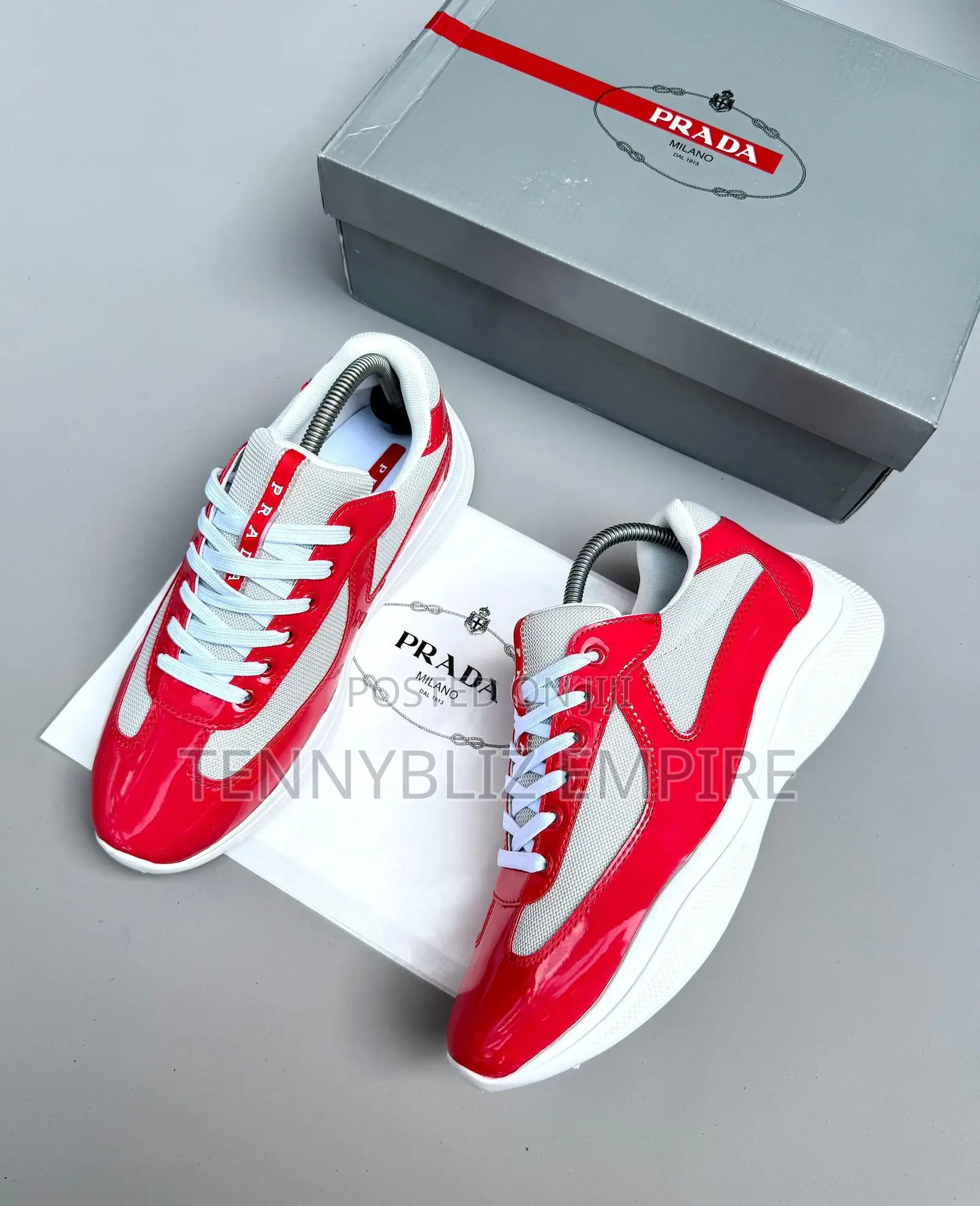 Davido-Inspired Latest Prada America Cup Sneakers