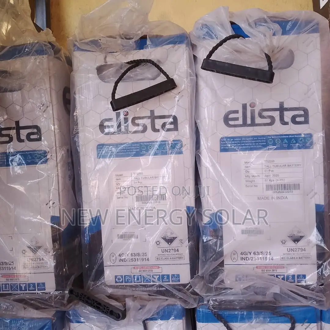 Elista 220ah 12v Tubular Battery