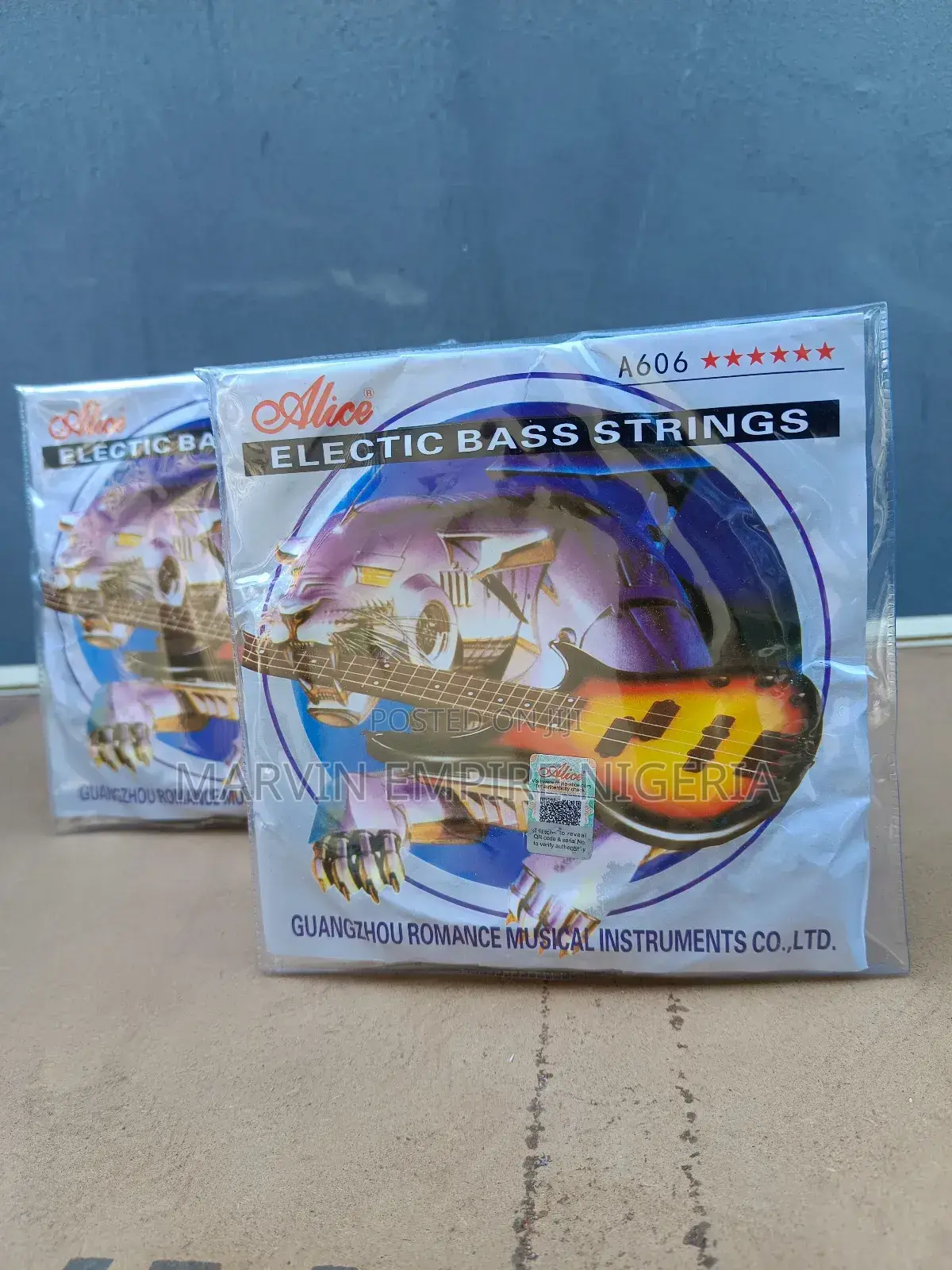 2 Sets Alice Electric Bass Guitar 4 (Four) Strings - Alice