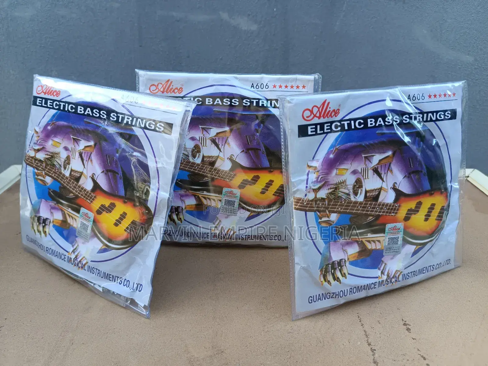 3 Sets Alice Electric Bass Guitar 4 (Four) Strings - Alice