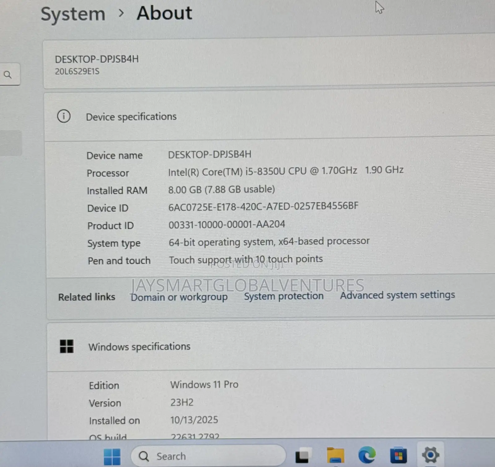 Laptop Lenovo ThinkPad T480 8GB Intel Core i5 SSD 256GB