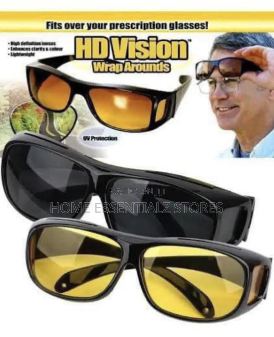 Wrap Around H D Night Vision Glasses
