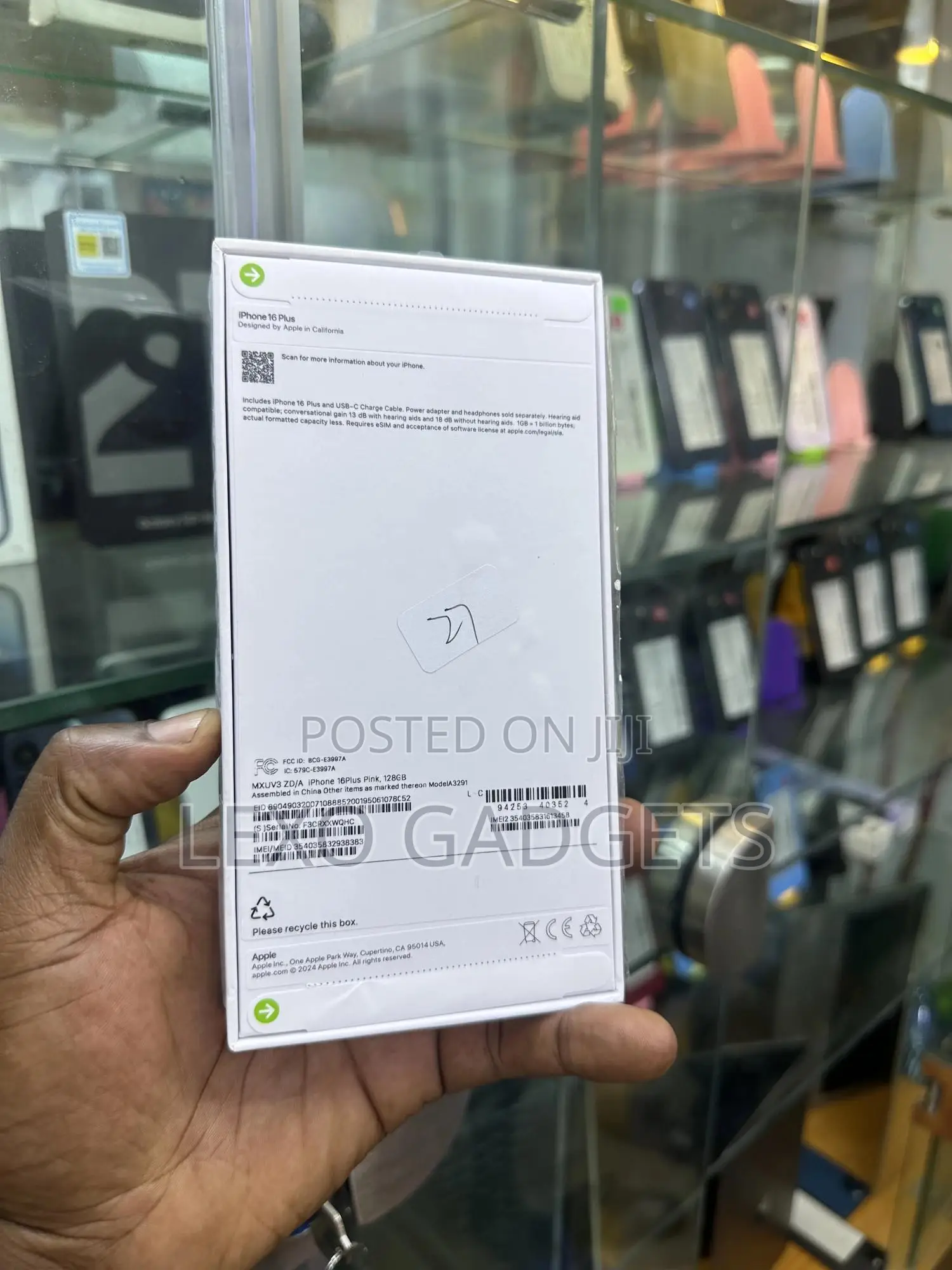New Apple iPhone 16 Plus 128 GB Pink