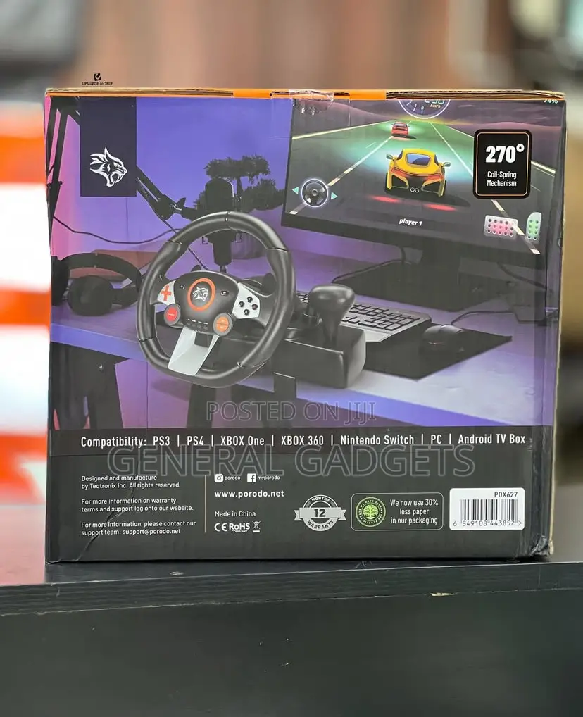 Porodo Gaming Steering Wheel